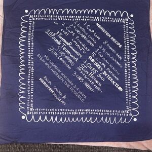 Super dope Recipe measurements with Love! Navy Blue Printed Kitchen Cloth